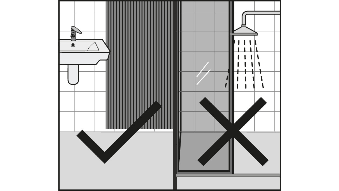 Akustikpaneele sind feuchtraumgeeignet, aber nicht für den Nassbereich