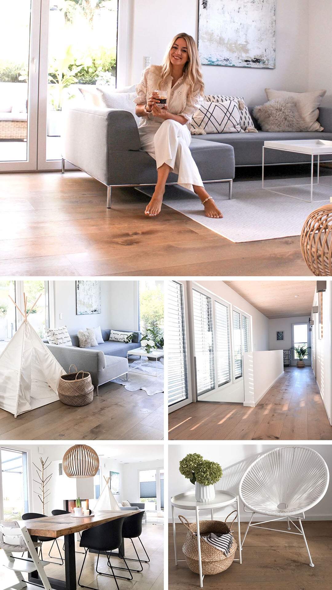 Zu Besuch bei: Instagramerin Linda Sophia Lindura-Holzboden im Haus von Instagramerin Linda Sophia