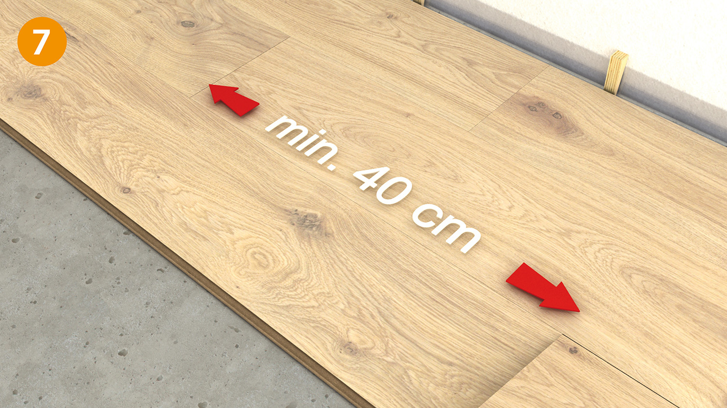 Abb. 7 Parkett verlegen mit Masterclic Plus