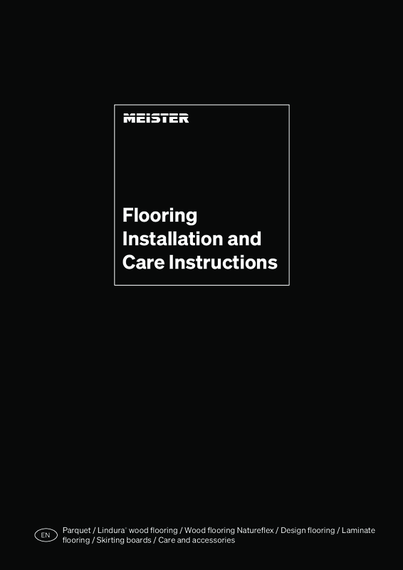 Flooring Installation and Care Instructions Flooring Installation and Care Instructions